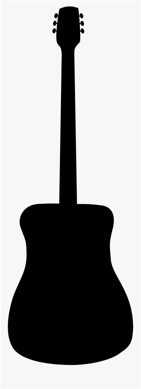 Acoustic Guitar Silhouette Png , Free Transparent Clipart - ClipartKey