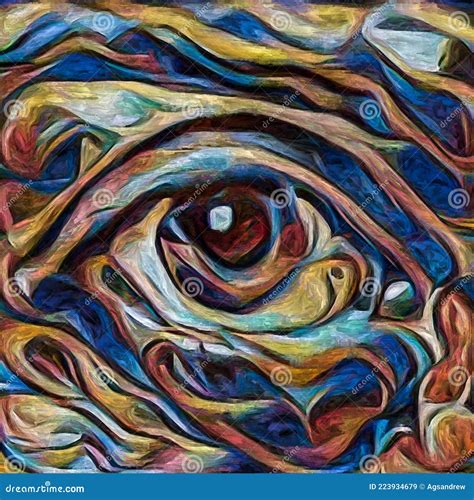 Abstract Eye painting stock illustration. Illustration of psychiatry ...