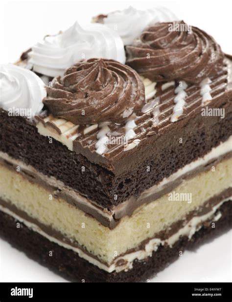 Chocolate Cake Slice Stock Photo - Alamy