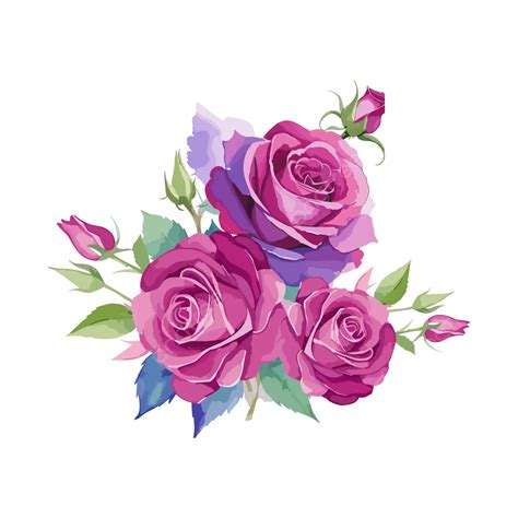 Beautiful Watercolor Flower Vector, Beautiful Watercolor Flower ...