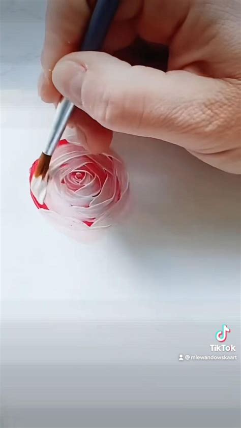 Painting rose in acrylic 🌹 | Painting flowers tutorial, Abstract art ...