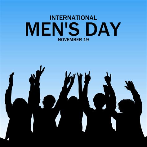 International Men's Day theme vector illustration. Suitable for Poster ...