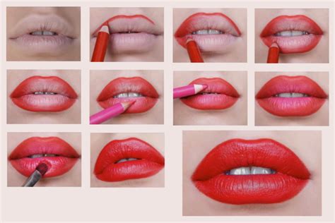 Bold Red Lipstick Tutorial Step by Step for Christmas - Galstyles.com