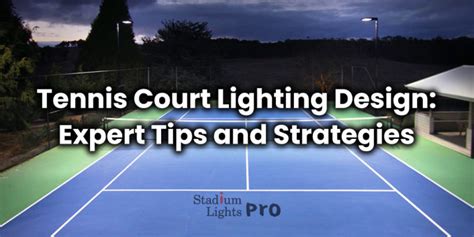 Tennis Court Lighting - SLights Pro