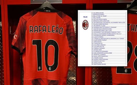 Photo: Milan's squad numbers for 2023-24 season confirmed - two changes