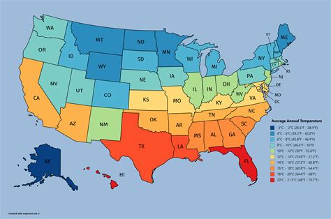 Temperature Map Of The Usa - United States Map