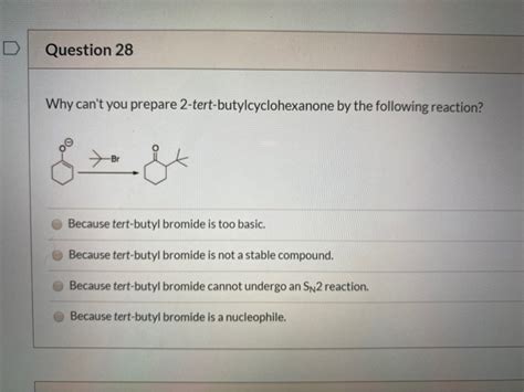 Solved Question 28 Why can't you prepare | Chegg.com