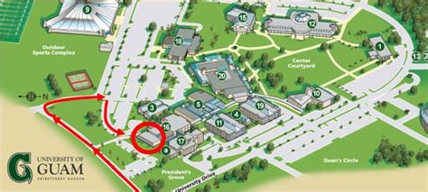 University Of Guam Campus Map