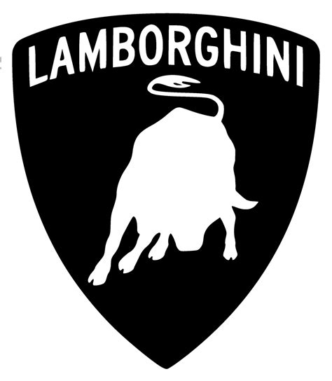 Lamborghini Logo Black and White – Brands Logos