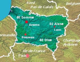 Map Of France Picardy - Florri Anna-Diana