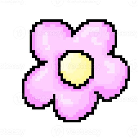 purple flower pixel 27857439 PNG