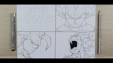 HOW to Draw DBZ FACES Easy! Step by Step Tutorial! | TolgArt - YouTube