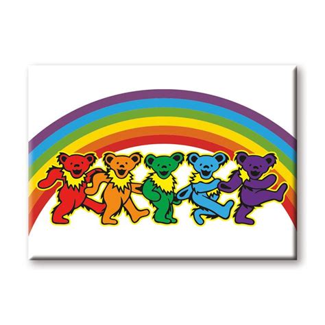 Grateful Dead Dancing Bears Flat Magnet - Entertainment Earth