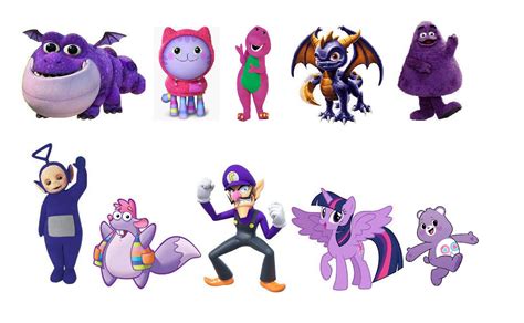 Top 10 Purple Characters by MixopolisChannel on DeviantArt