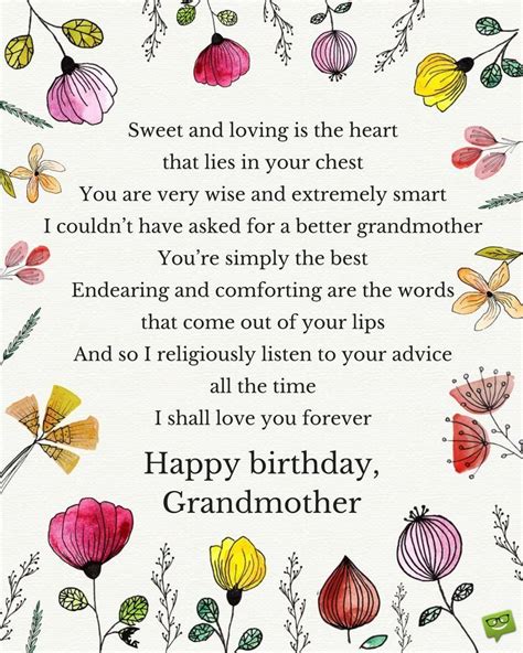 Grandmother Happy Birthday Quotes - ShortQuotes.cc