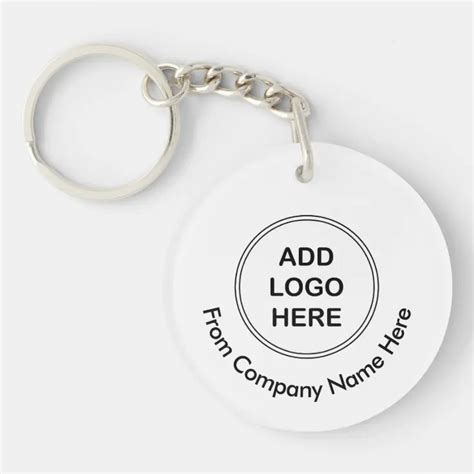 Personalized Acrylic Business Keychain | For Your Company - Promotional ...