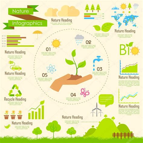 Nature Infographics ⬇ Vector Image by © vectomart | Vector Stock 46405391