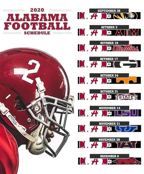 2022 2023 Alabama Football Helmet Schedule Printable Printable Schedule ...