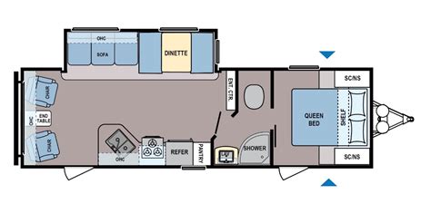 Travel Trailer Floor Plans Rear Living - floorplans.click