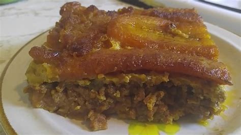 Pastelón de plátano Maduro puertorriqueño /Puerto Rican plantain ...