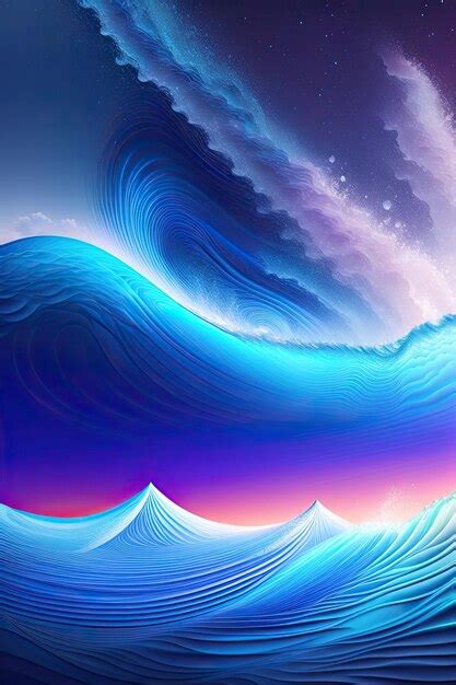 Premium AI Image | Abstract Water Waves Background