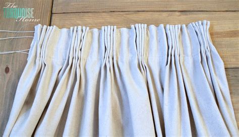 DIY Easy Pleated Curtains {from sloppy to structured} - The Turquoise Home