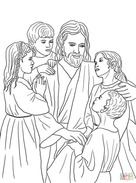 New Jesus with Child Coloring Page | Thousand of the Best printable ...