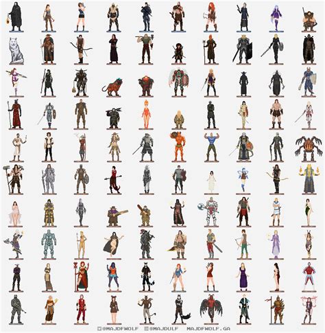 Pixel Art Character - Vector cartoon characters pixels Free vector in ...