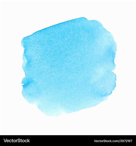 Bright blue watercolor spot Royalty Free Vector Image