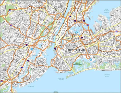 Map of New York City - GIS Geography