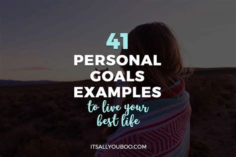 41 Personal Goals Examples to Live Your Best Life