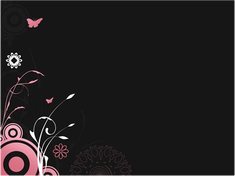 Pink Floral PPT Template « PPT Backgrounds Templates