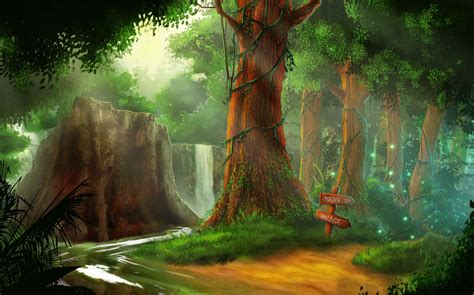 Forest Cartoon Background