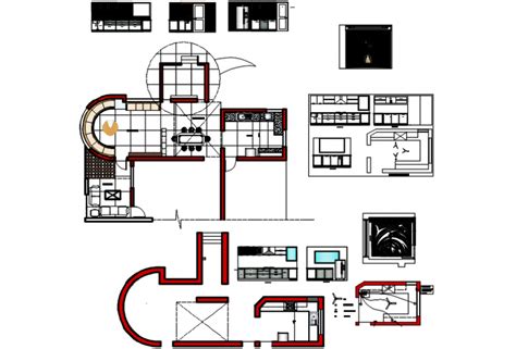 Interior design of modern house drawing - Cadbull