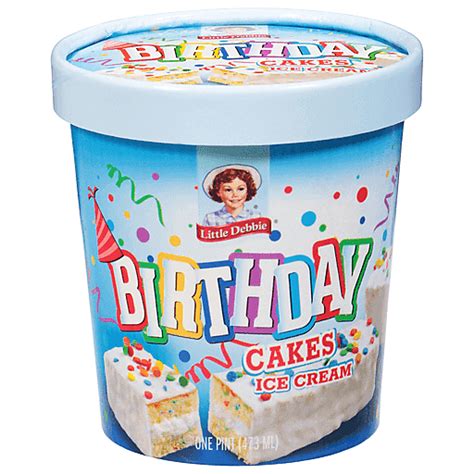 Little Debbie Ice Cream, Birthday Cakes 1 pt | Ice Cream, Treats ...