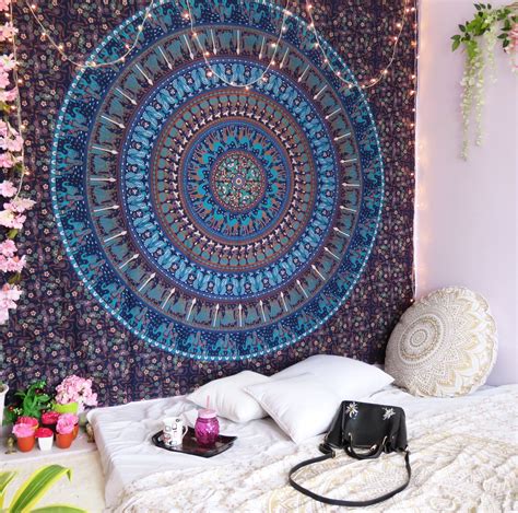 Oussum Mandala Tapestries , Purple and Blue - Walmart.com