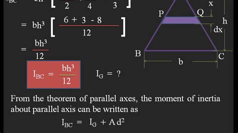 Moment Of Inertia Of Triangle