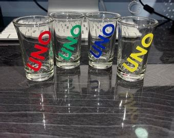 Uno Shot Glass Svg - Etsy New Zealand