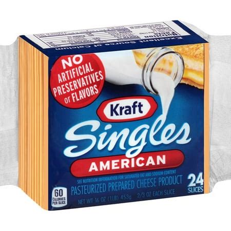 Kraft Singles American 24 ct Cheese Slices, 16 oz - Walmart.com