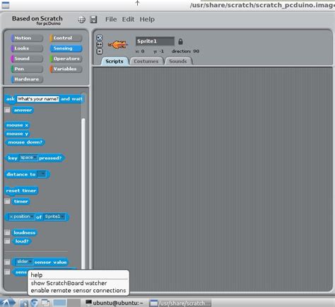 Use picoBoard for Scratch on pcDuino | LinkSprite Learning Center