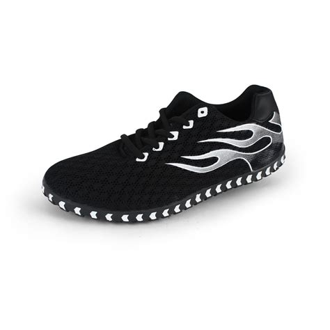 Fashion Casual Leisure Lace-Up Black Sports Shoes For Men