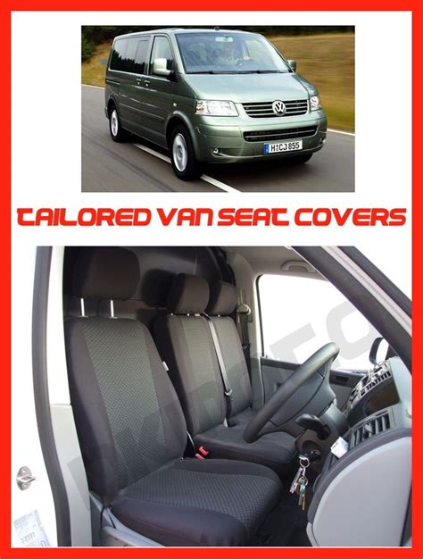 VW T5 transporter tailored seat covers 1+2 grey 3 Van Seat Covers, T5 ...