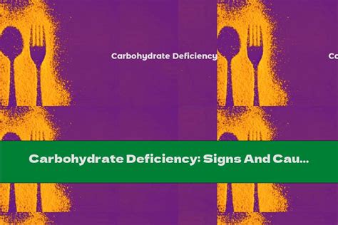 Carbohydrate Deficiency: Signs And Causes - This Nutrition