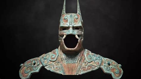 Ancient Mayan sculpture resembles Batman?