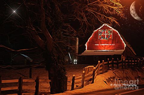 Old McMillan Barn at Night Photograph by Randy Harris