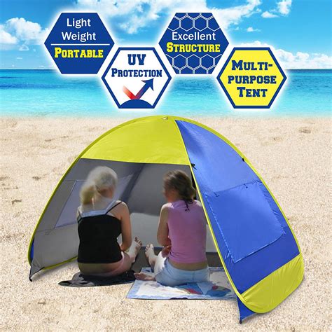 Strong Camel Instant Pop Up Beach Tent Portable Canopy Family Sports ...