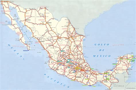 Detailed Mexico Map