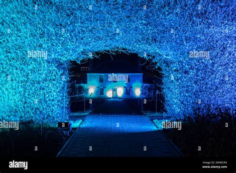 Christmas lights at Edinburgh Botanic Gardens Stock Photo - Alamy