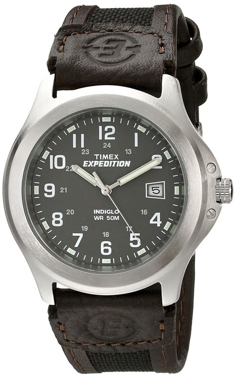 Timex Men's Expedition Metal Field Watch Black/Brown/Charcoal | eBay