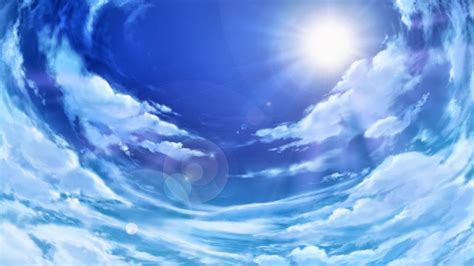 🔥 Download Anime Landscape Sky Scenery Background by @amitchell87 ...